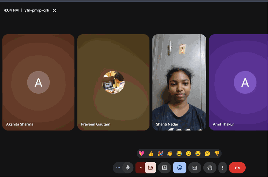 Interview panel view